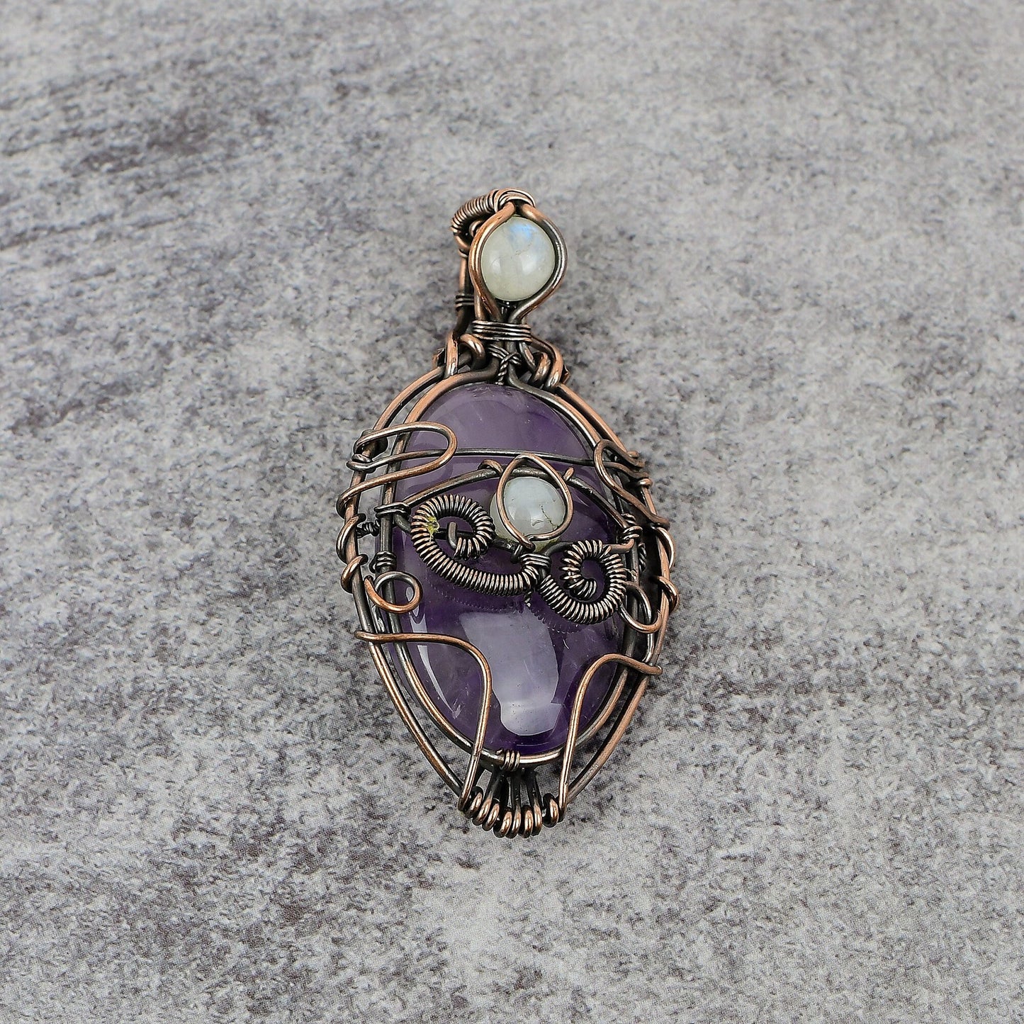 Purple Amethyst Gemstone Pendant