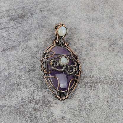 Purple Amethyst Gemstone Pendant