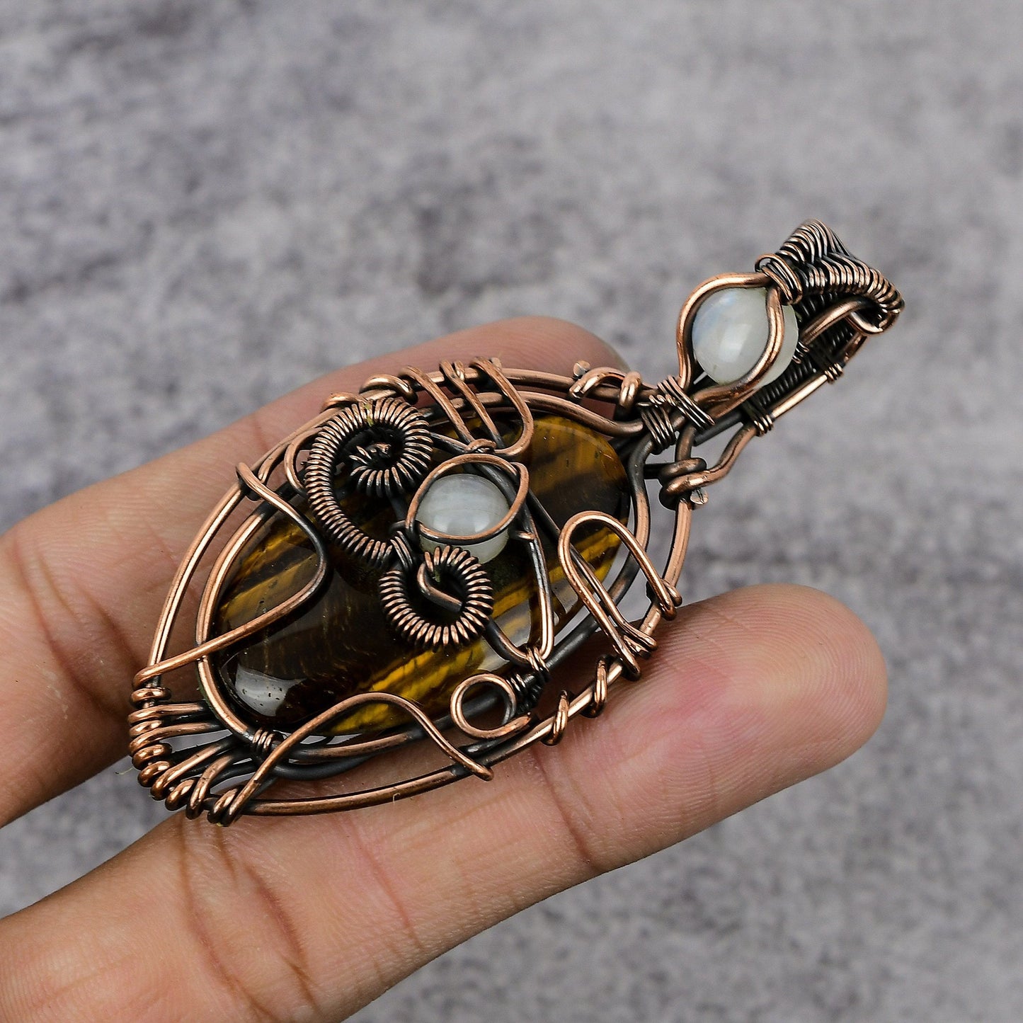 Brown Tiger Eye Gemstone Pendant