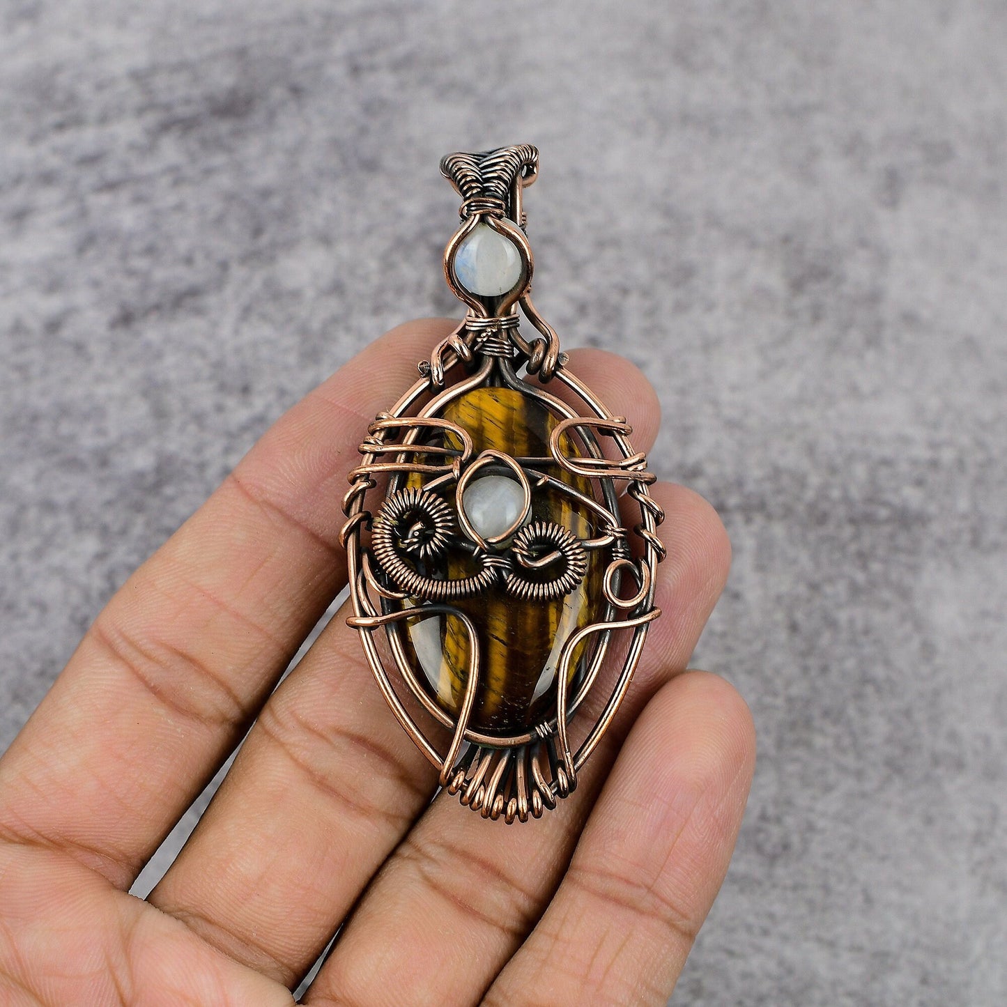Brown Tiger Eye Gemstone Pendant