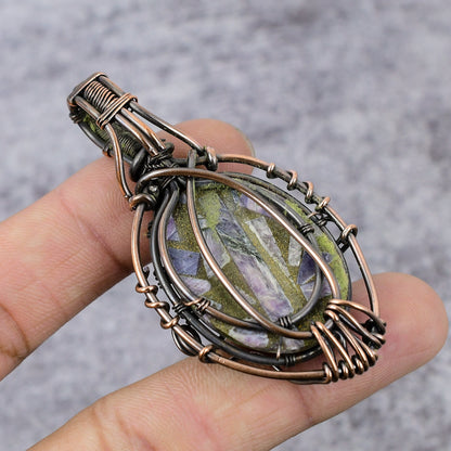 Purple Charoite Gemstone Pendant
