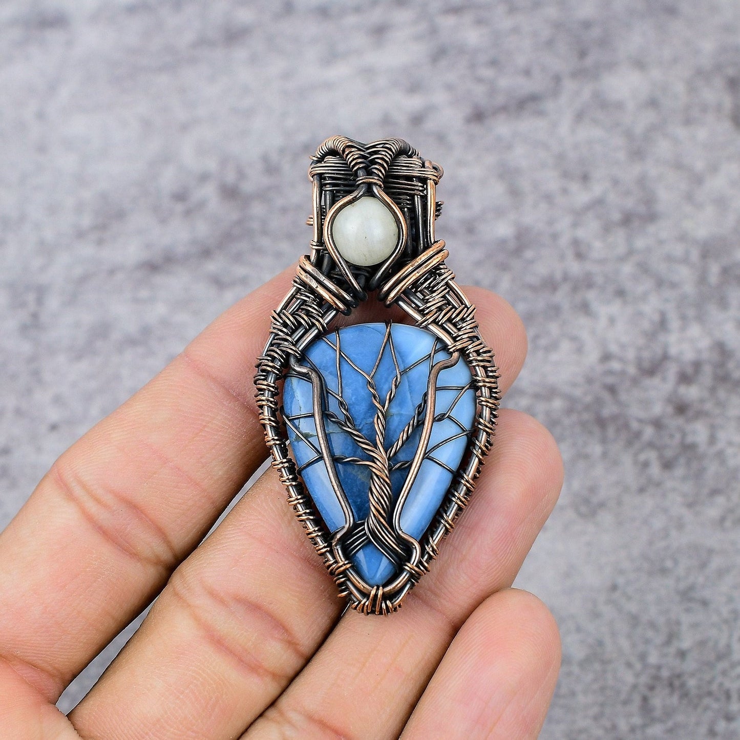 Blue Opal Gemstone Pendant