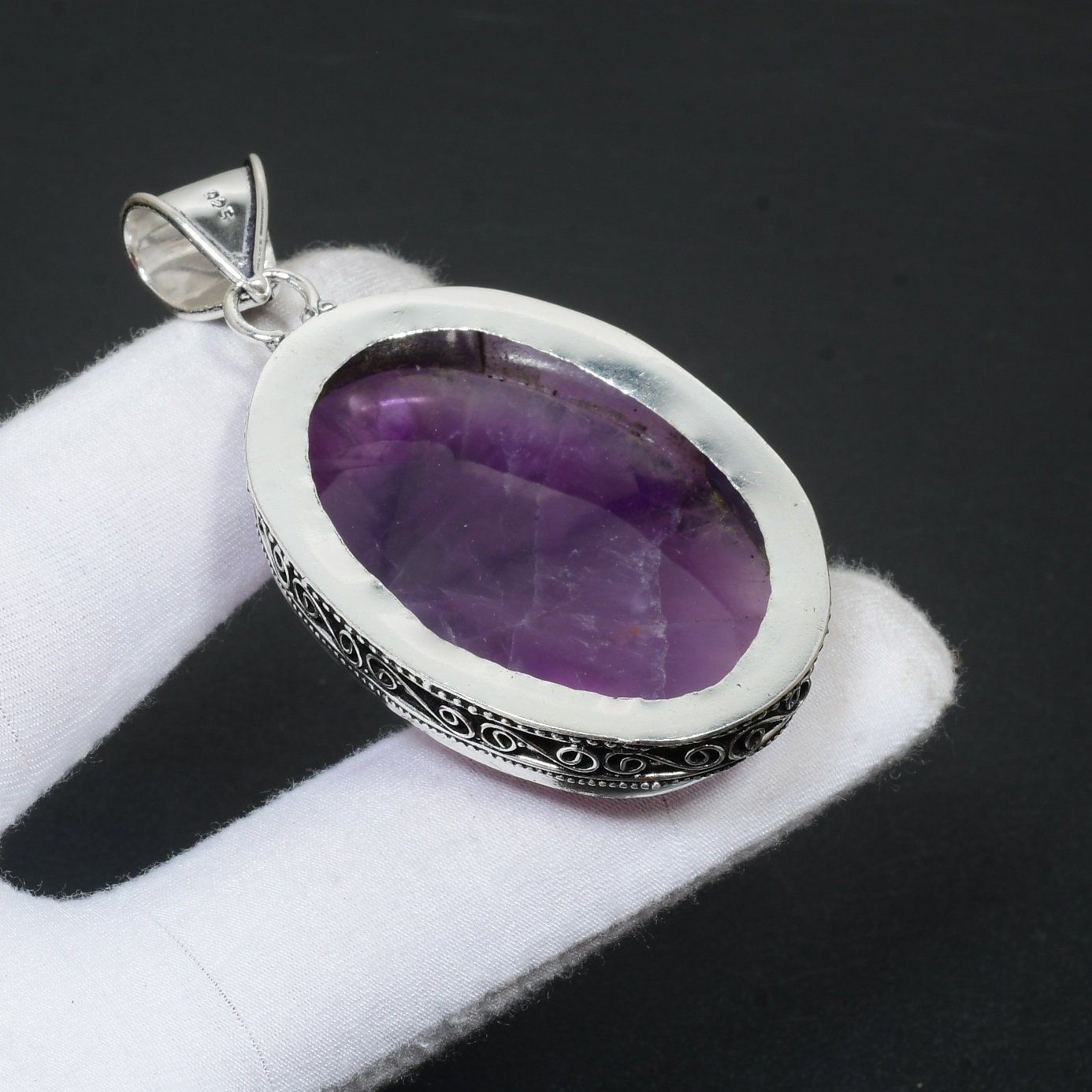 Purple Amethyst Gemstone Pendant