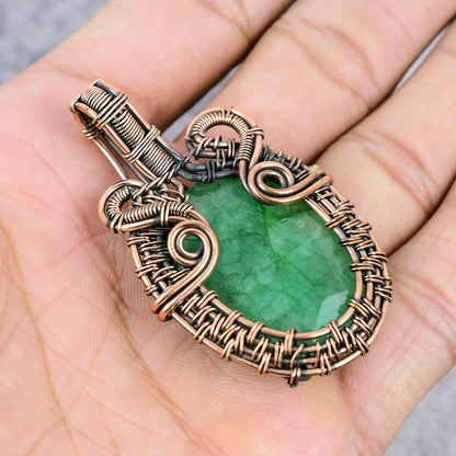Green Emerald Gemstone Pendant