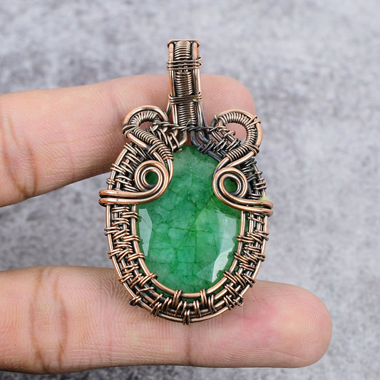 Green Emerald Gemstone Pendant