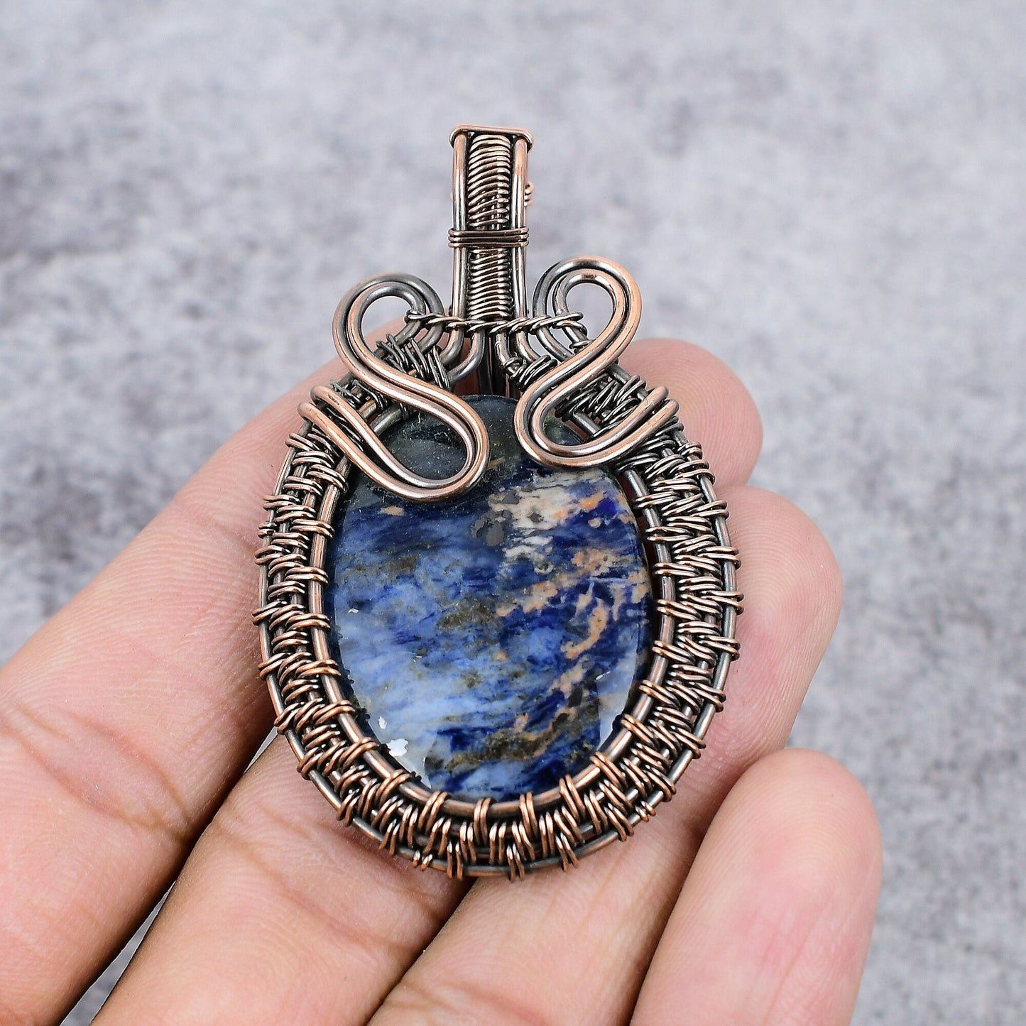Blue Sodalite Gemstone Pendant