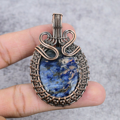 Blue Sodalite Gemstone Pendant