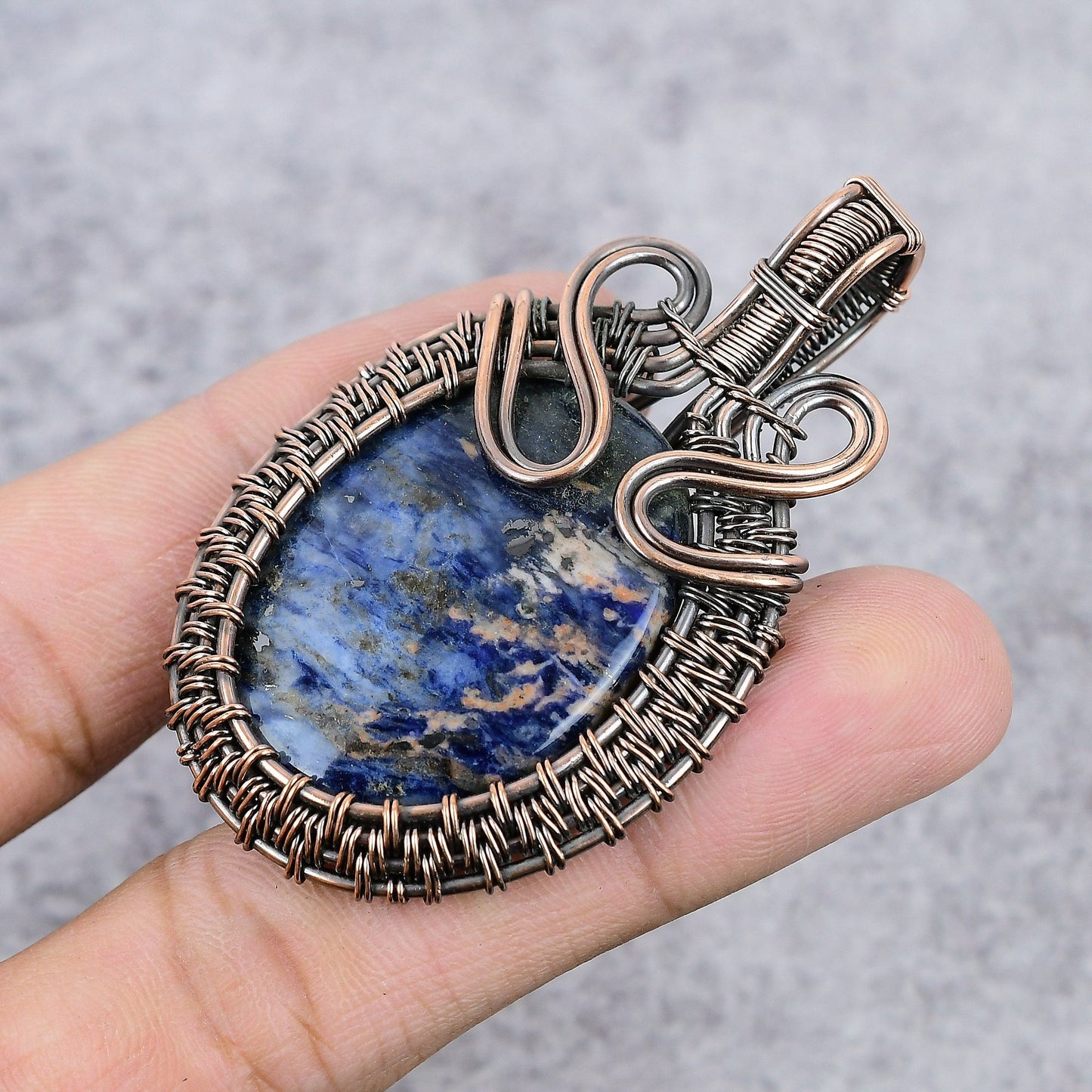 Blue Sodalite Gemstone Pendant