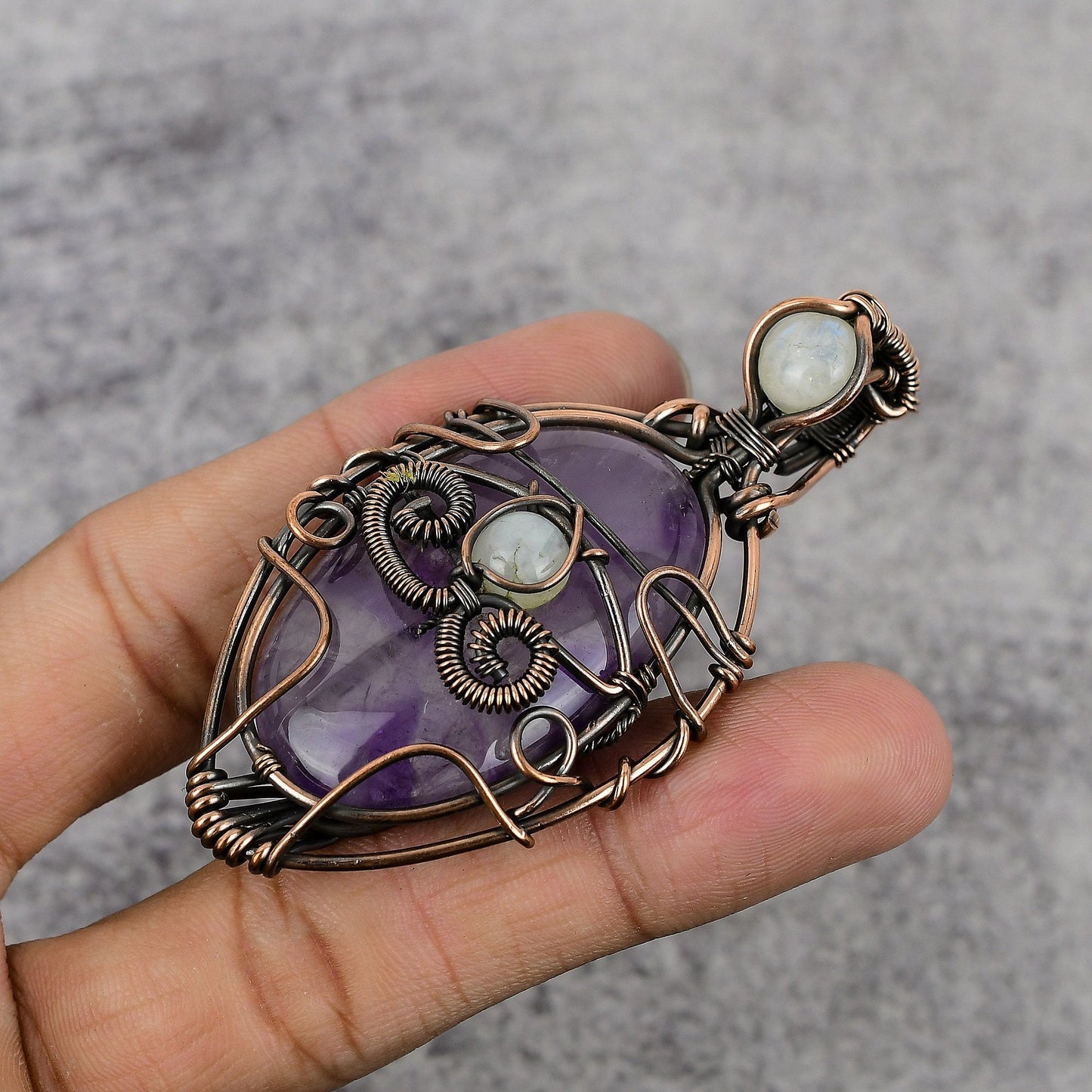 Purple Amethyst Gemstone Pendant