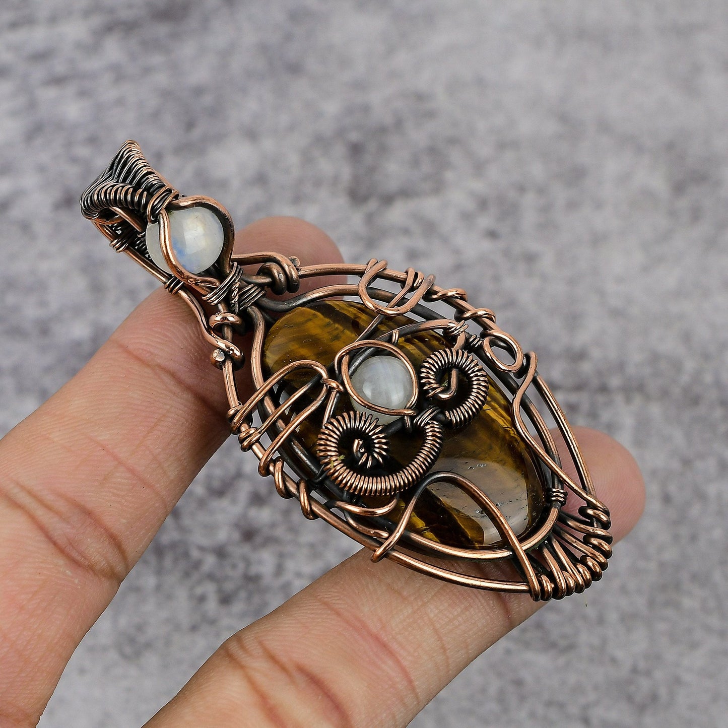 Brown Tiger Eye Gemstone Pendant