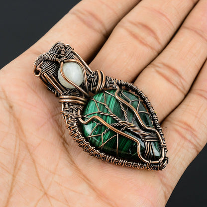Green Malachite Gemstone Pendant