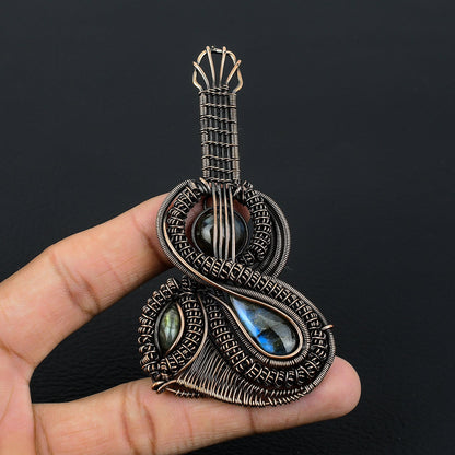 Blue Labradorite Gemstone Pendant