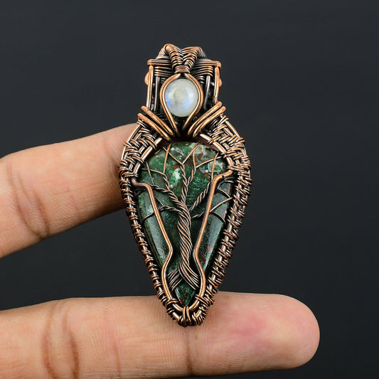 Blue Azurite Gemstone Pendant