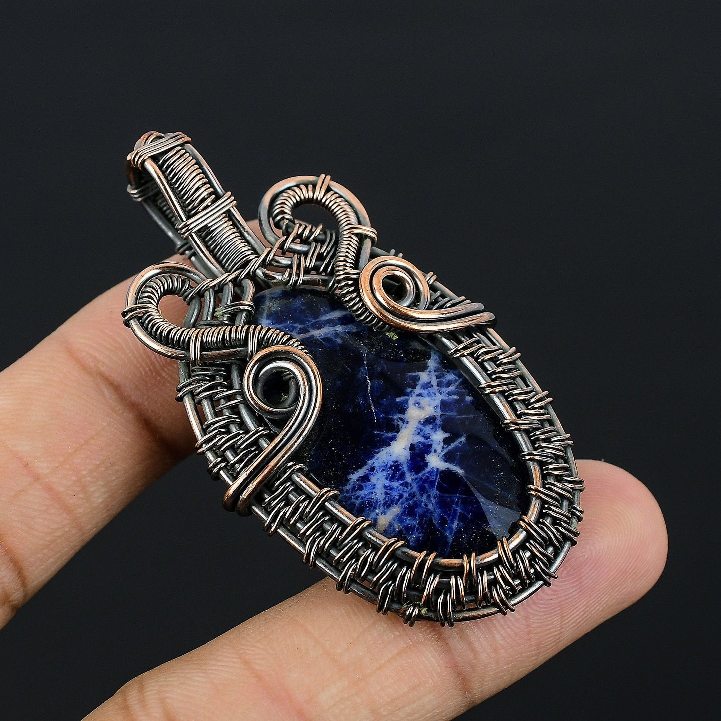Blue Sodalite Gemstone Pendant