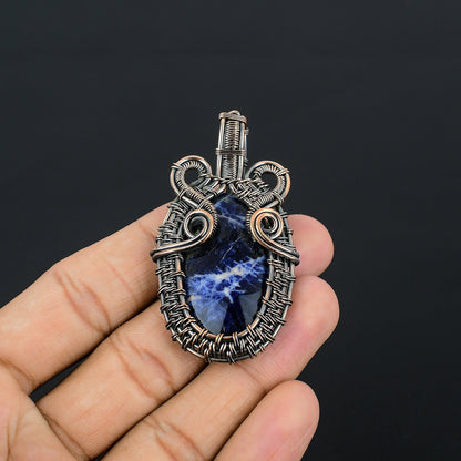 Blue Sodalite Gemstone Pendant