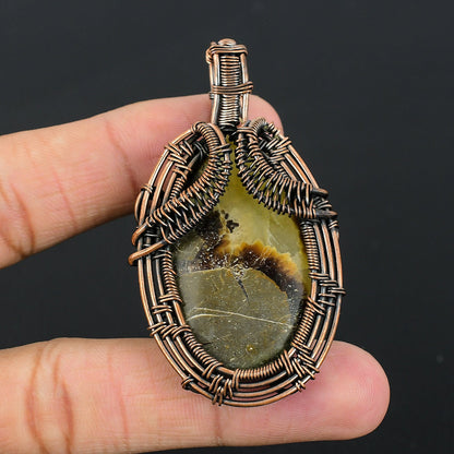 Brown Septarian Gemstone Pendant