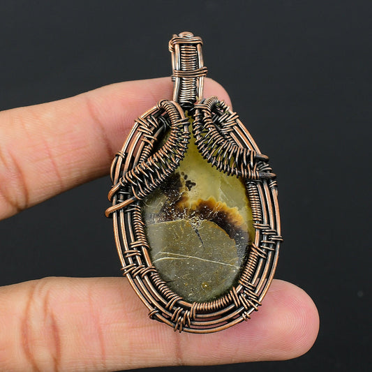 Brown Septarian Gemstone Pendant