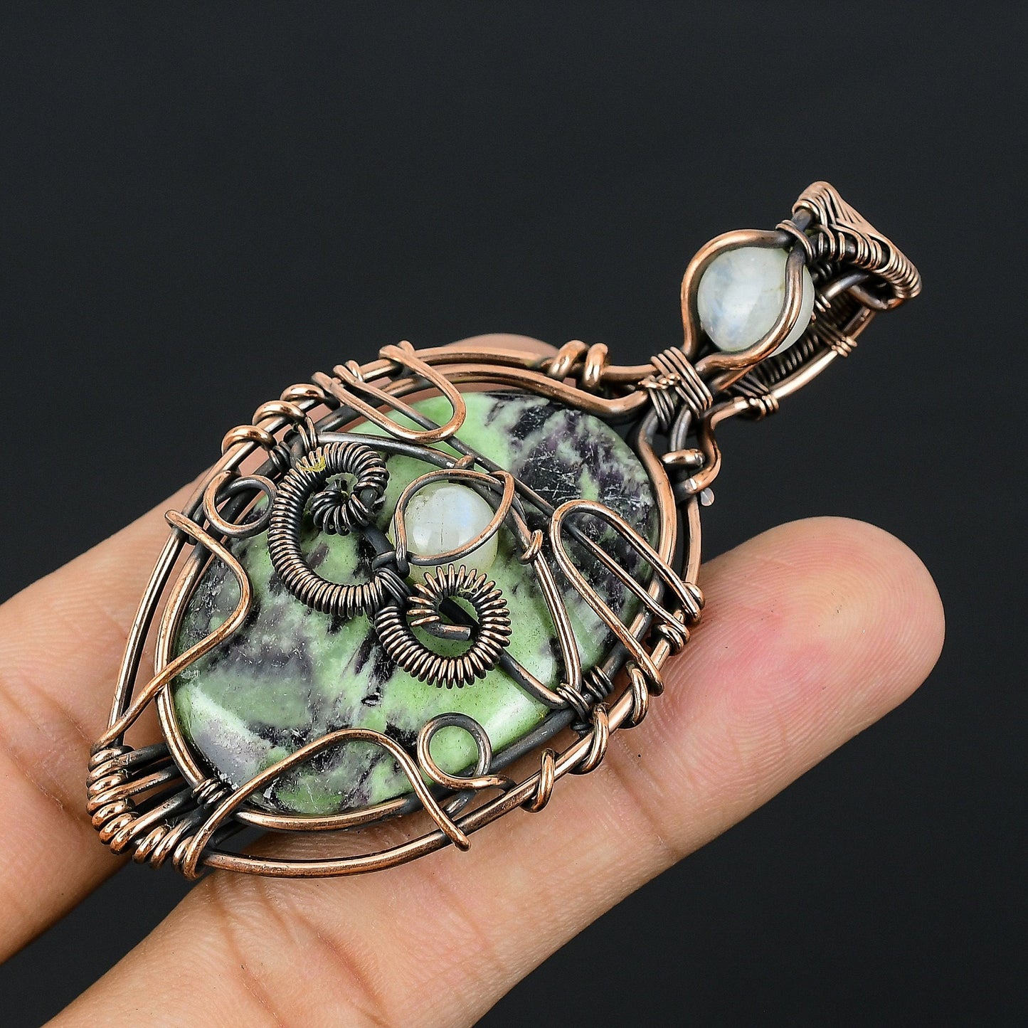 Purple Kammererite Gemstone Pendant