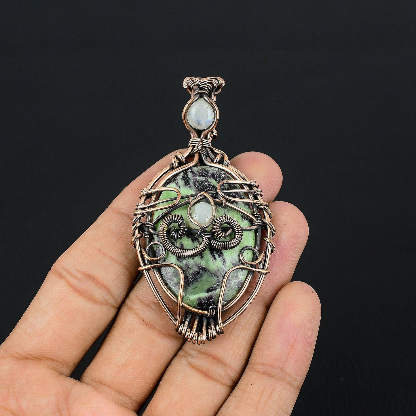 Purple Kammererite Gemstone Pendant