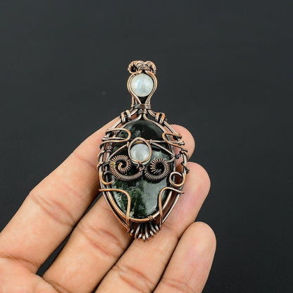 Green Seraphinite Gemstone Pendant
