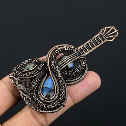 Blue Labradorite Gemstone Pendant