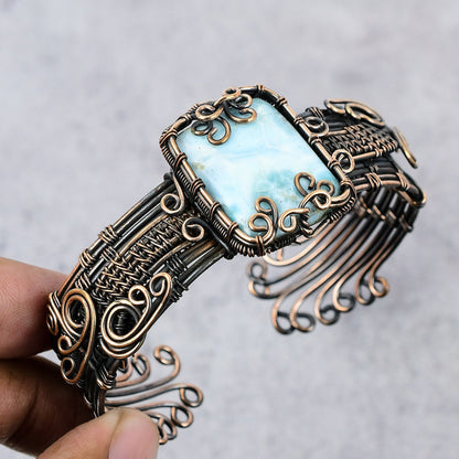 Blue Larimar Gemstone Bracelet
