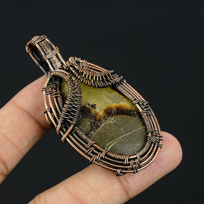 Brown Septarian Gemstone Pendant