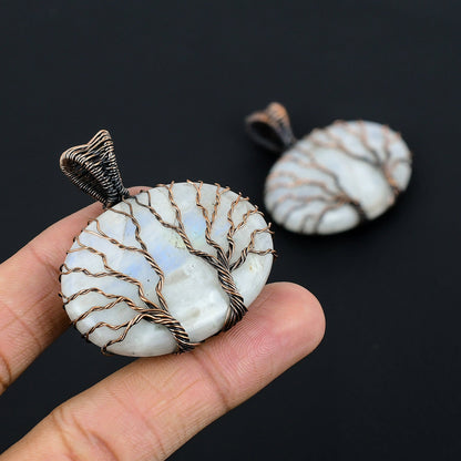 Rainbow Moonstone Gemstone Pendant