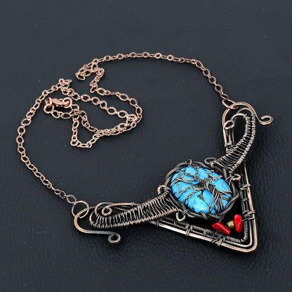 Turquoise Tree of Life Gemstone Pendant