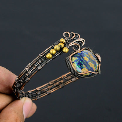 Blue Azurite Gemstone Bracelet