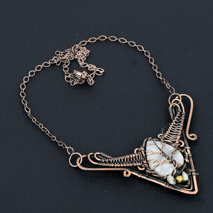 Rainbow Moonstone Gemstone Necklace