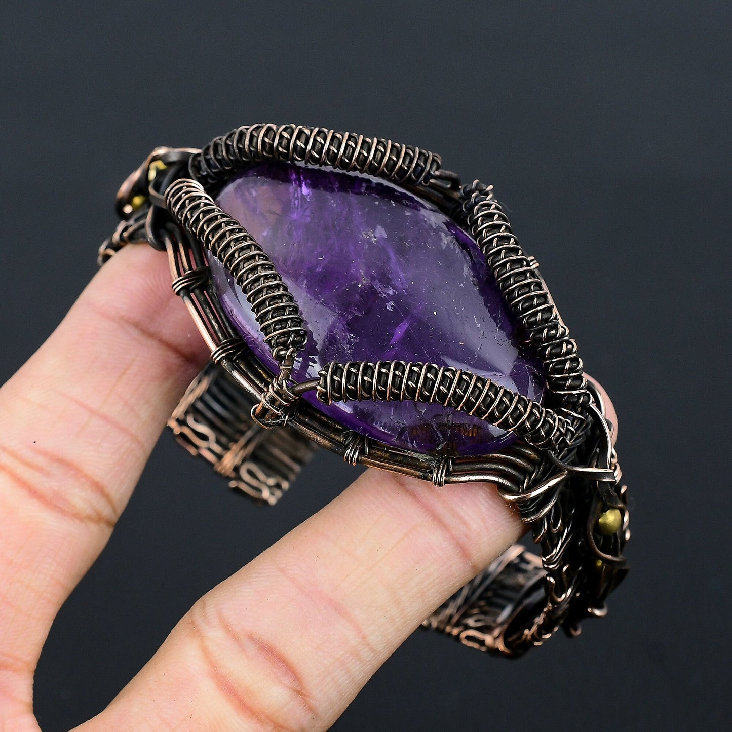 Purple Amethyst Gemstone Bracelet