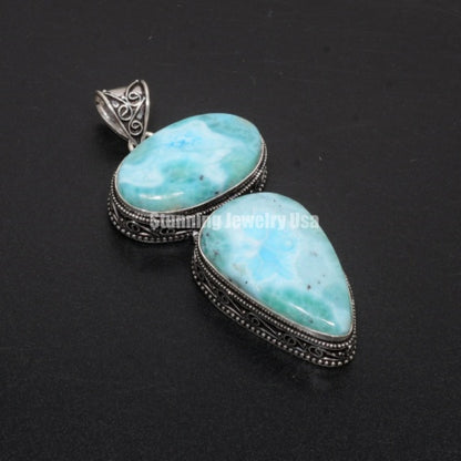 Blue Larimar Gemstone Pendant