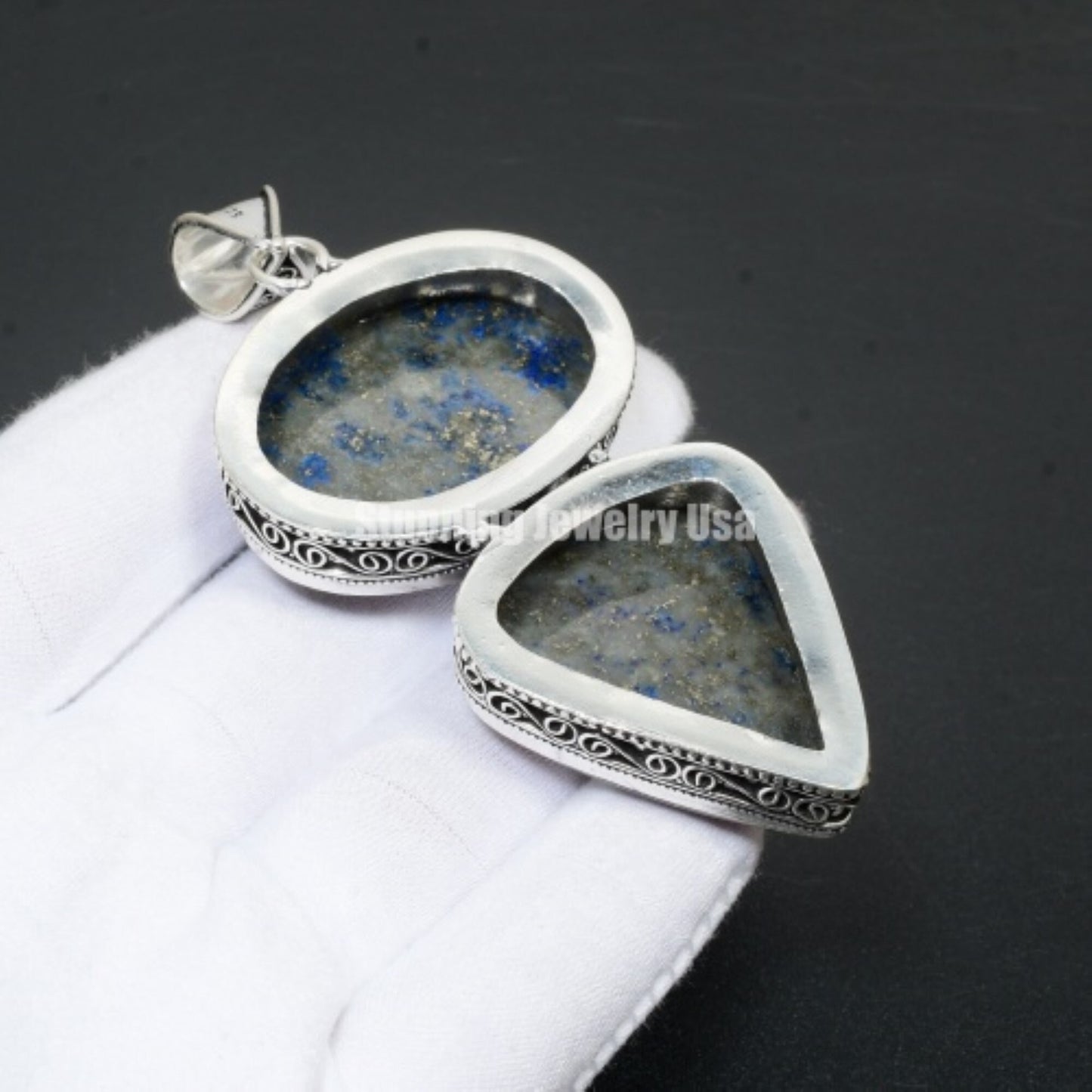 Blue Lapis Lazuli Gemstone Pendant