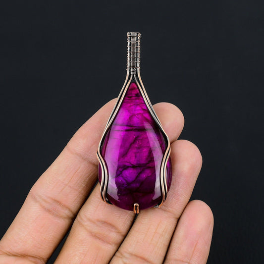 Purple Flash Labradorite Gemstone Pendant