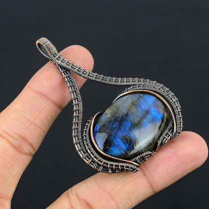 Blue Labradorite Gemstone Pendant