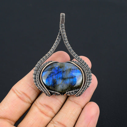 Blue Labradorite Gemstone Pendant