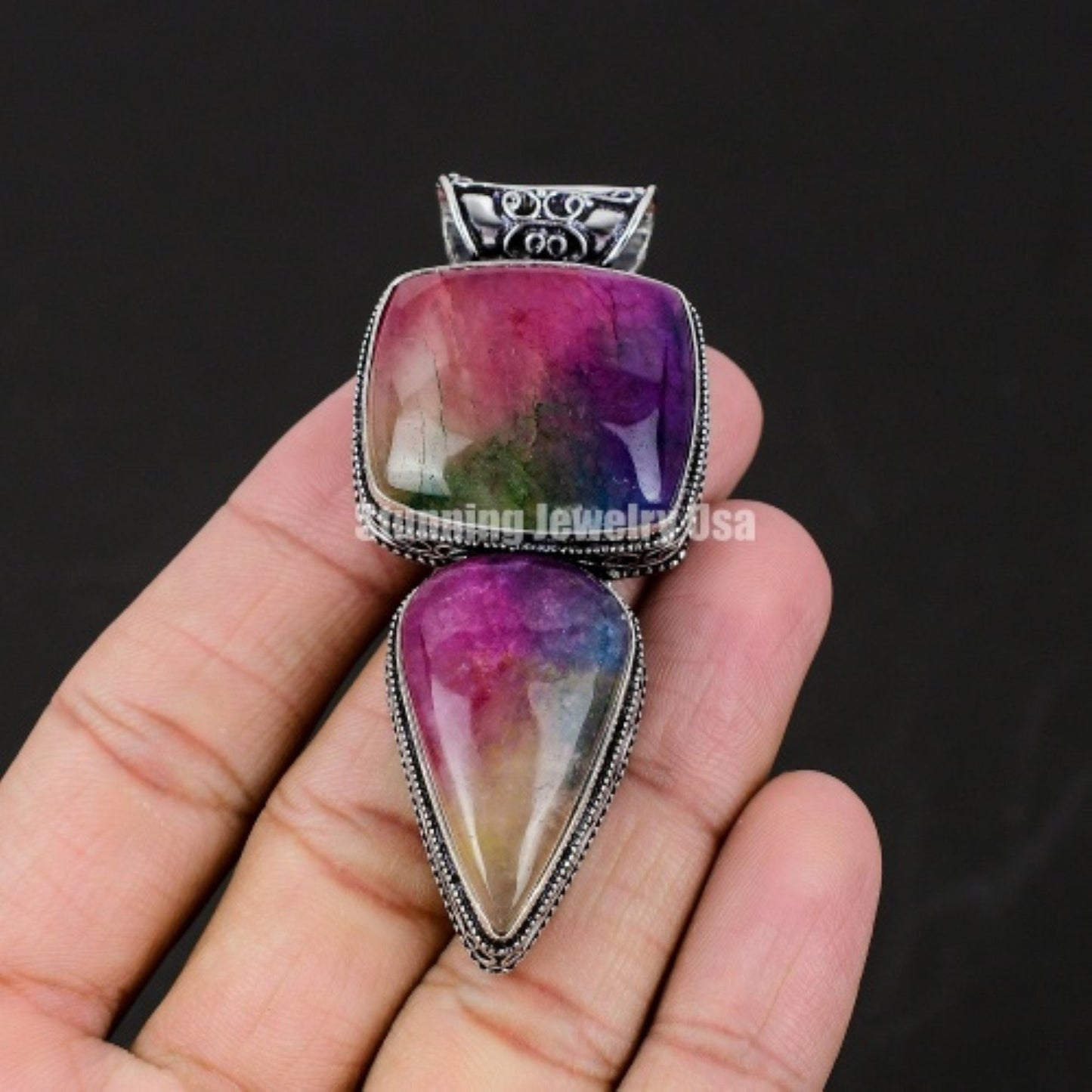 Rainbow Solar Gemstone Pendant