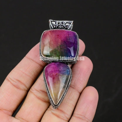 Rainbow Solar Gemstone Pendant