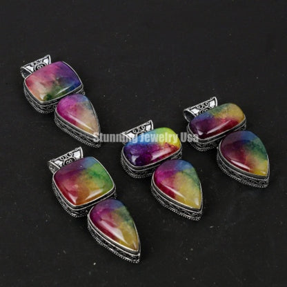 Rainbow Solar Gemstone Pendant