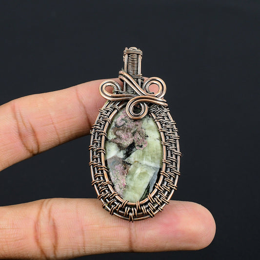Copper Edulite Gemstone Pendant