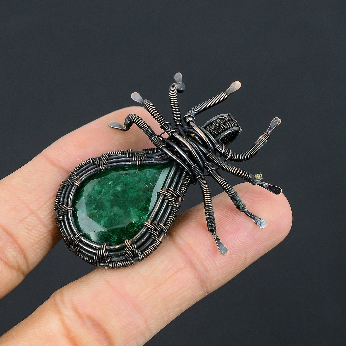 Green Emerald Gemstone Pendant