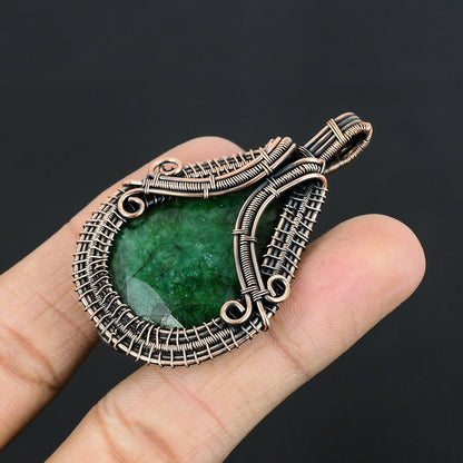 Green Emerald Gemstone Pendant