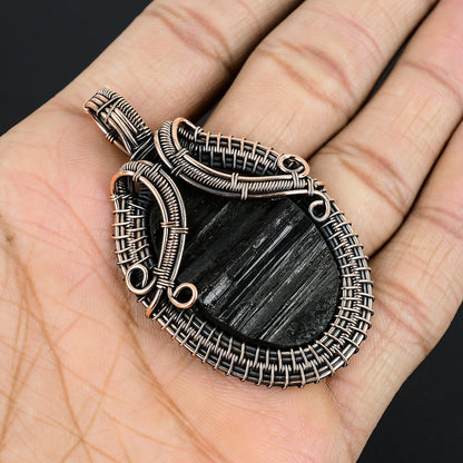 Black Tourmaline Gemstone Pendant