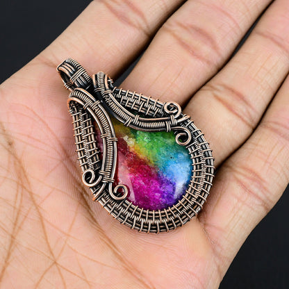 Rainbow Solar Quartz Gemstone Pendant