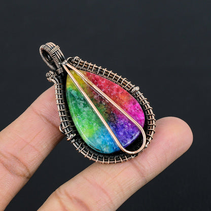 Rainbow Solar Quartz Gemstone Pendant