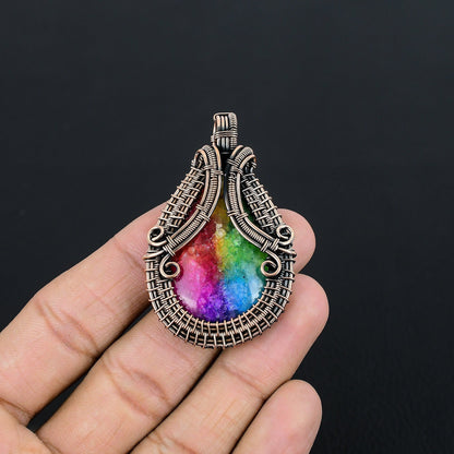 Rainbow Solar Quartz Gemstone Pendant