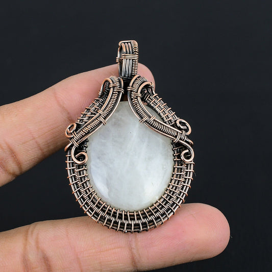 Rainbow Moonstone Gemstone Pendant