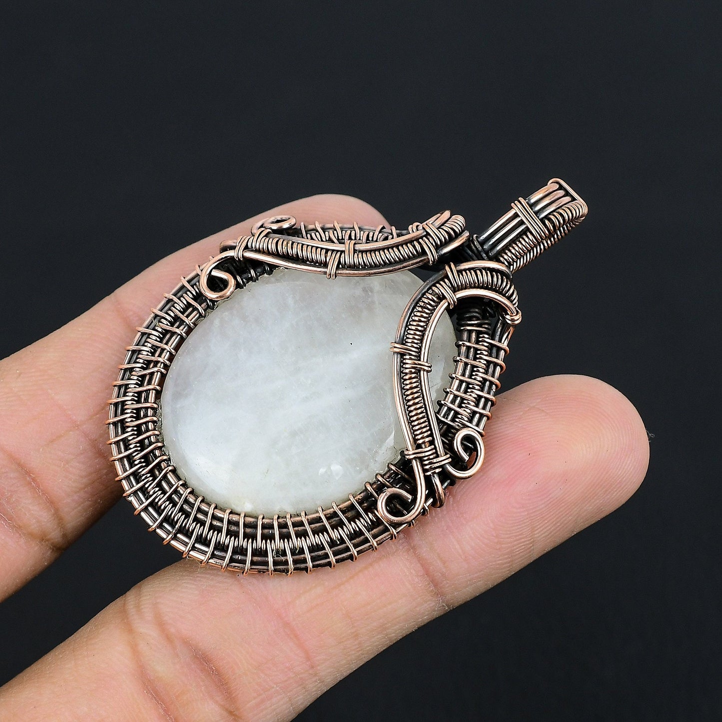 Rainbow Moonstone Gemstone Pendant