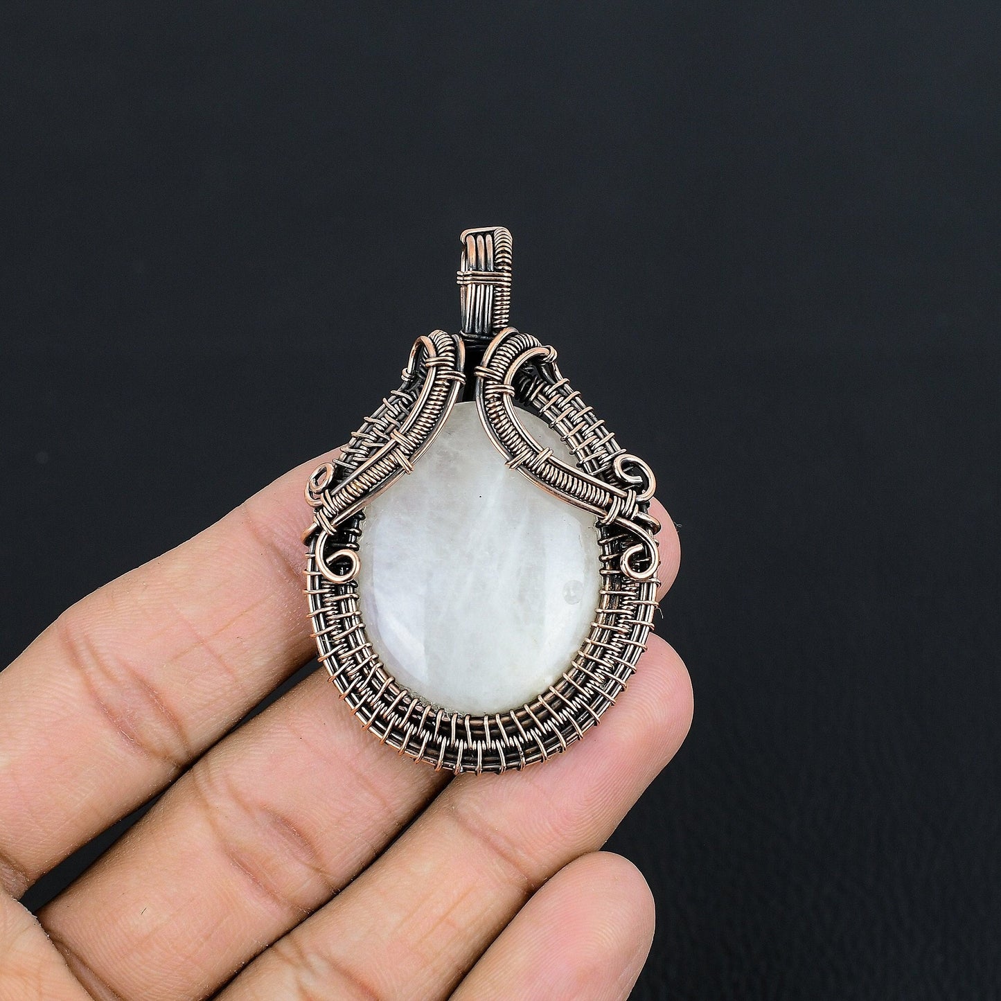 Rainbow Moonstone Gemstone Pendant